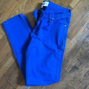Blue skinny colored denim size 8